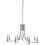 Searchlight 8 LIGHT CEILING, SATIN SILVER TWIST FRAME, CLEAR GLASS SCONCES 1