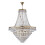 Searchlight 19 Light Clear Crystal Chandelier W/ Gold Frame 1