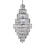 Searchlight 13 Light Chrome Chandelier With Clear Bevelled Trimmings 1