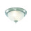 Searchlight Plafoniera Classica American Dinner Acciaio Cromo Vetro 1 Luce E14 1