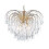 Searchlight 5 Light Gold Plated Waterfall Crystal Chandelier 1