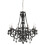 Searchlight 8 Light Traditional Style Acrylic Chandelier In Charcoal Grey 1