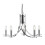 Searchlight 5 Light Twisted Ceiling Pendant With Clear Glass Sconces 1