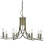 Searchlight 8 Light Twisted Ceiling Pendant With Clear Glass Sconces 1
