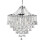Searchlight Modern Chrome Crystal Chandelier With Diamond Drops 1