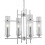 Searchlight Modern Chrome Ceiling Pendant With Clear Cylinder Glass 1
