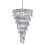 Searchlight 9 Light Chrome Spiral Chandelier With Clear Acrylic Rods 1