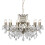 Searchlight 12 Light Chandelier Antique Brass Clear Crystal Drops 1