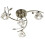Searchlight Antique Brass Ceiling Flush Light With Clear Glass Shade 1