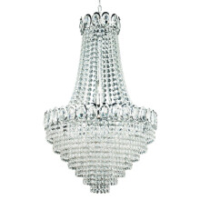 Traditional 11 Light Chrome Crystal Chandelier