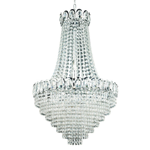 Searchlight Traditional 11 Light Chrome Crystal Chandelier