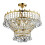 Searchlight 5 Light 39cm Gold Plated Crystal Chandelier With Crystal 1