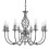 Searchlight Lampadario Classico Zanzibar Acciaio Argento 8 Luci E14 1