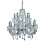 Searchlight 12 Arm Crystal Glass Chandelier In Chrome 1