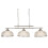 Searchlight 3 Light Ceiling Bar Satin Silver Marble Glass 1