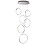 Searchlight LED 6 Rings Ceiling Muliti-Drop Chrome Clear Crystal 1