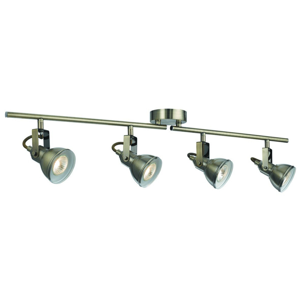 Search Focus Traditional Antique Brass Split Bar Light