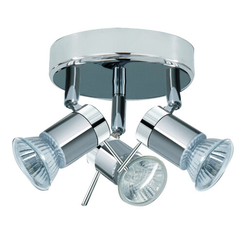 Searchlight Bathroom Ceiling Spotlight With 3 Adjustable Heads
