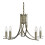 Searchlight 5 Light Twisted Ceiling Pendant With Clear Glass Sconces 1