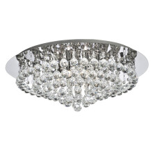 Searchlight 3408-8CC Hanna 8  Light Chrome Flush Clear Crystal Ball G9 Light.