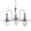 Searchlight Satin Silver Finish 3 Light Fitting With Seeded Glass 1