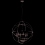 Searchlight 6 Light Cage Frame Pendant In Matt Black 1