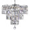 Searchlight Chrome Chandelier With Clear Bevelled Crystal Trimmings 1
