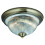Searchlight Traditional Bathroom Ceiling Light With Ribbed Clear Glass 1