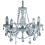 Searchlight 5 Arm Crystal Glass Chandelier In Chrome 1