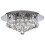 Searchlight Modern Chrome Crystal Flush 4 Light With Round Drops 1