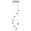 Searchlight 8 Light LED Chrome Globe Mulit-Drop Pendant 1