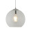 Searchlight 1 Light Round Pendant Chrome with Clear Glass 1