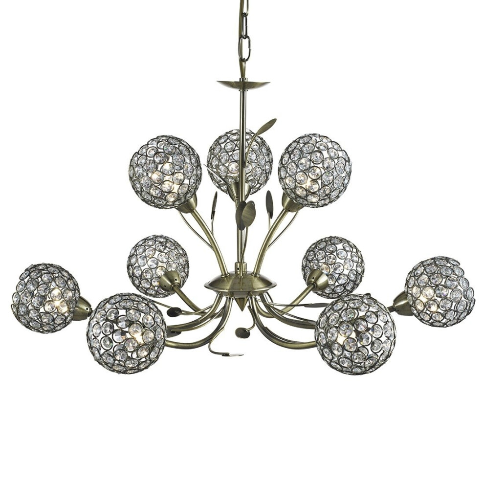 Search 9 Ceiling Pendant Antique Brass With Clear Glass Deco Shades Light