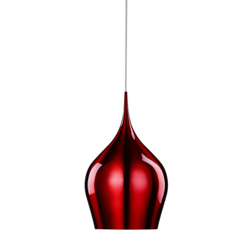 Searchlight 1 LIGHT RED PENDANT