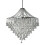 Searchlight Modern Chrome Crystal Pendant With Diamond Drops 1