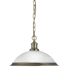 Bistro Single Industrial Antique Brass Pendant