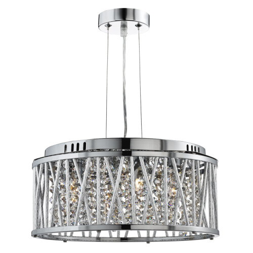 Searchlight 4 Light Ceiling Pendant In Chrome