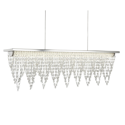 Searchlight LED Ceiling Bar In Chrome Crystal