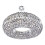 Searchlight Chrome Round 10 Light Crystal Pendant Chandelier 1