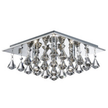 Elegant Square Flush Ceiling 4 Light In Chrome