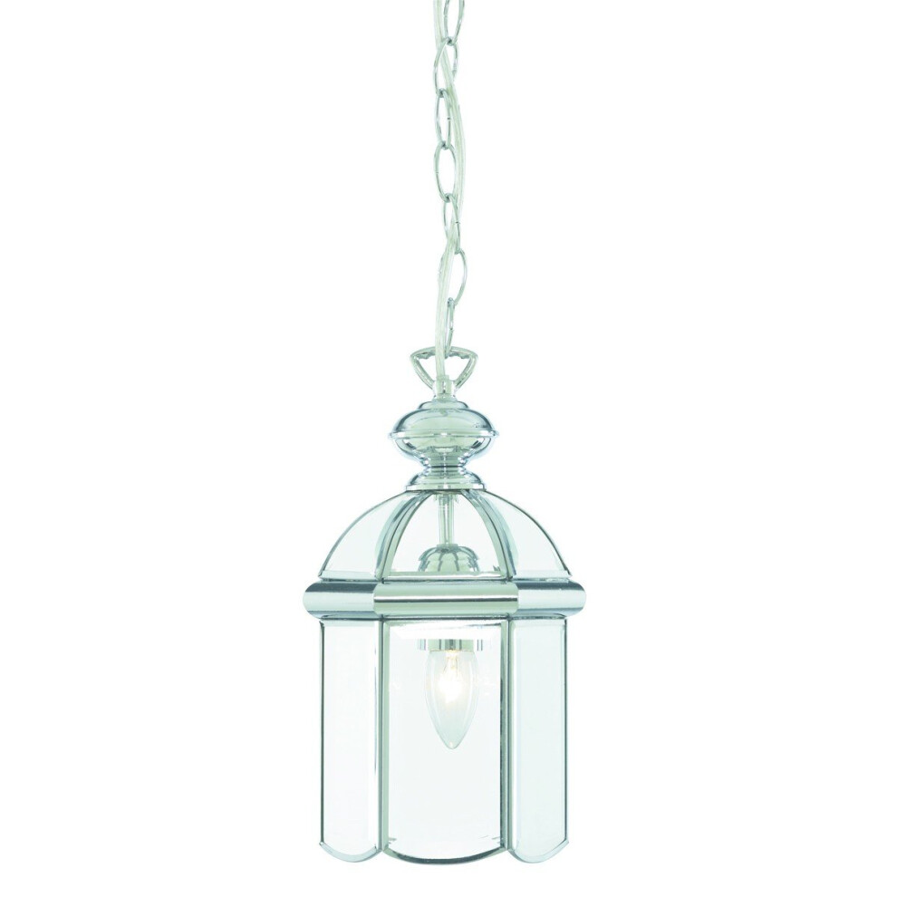Searchlight 5131CC Lantern Chrome Domed 1 Light Pendant.