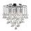 Searchlight Modern Chrome Crystal Flush Light With Diamond Drops 1