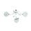 Searchlight 3 Light Chrome Flush Round Shade With Chrome Hoops 1