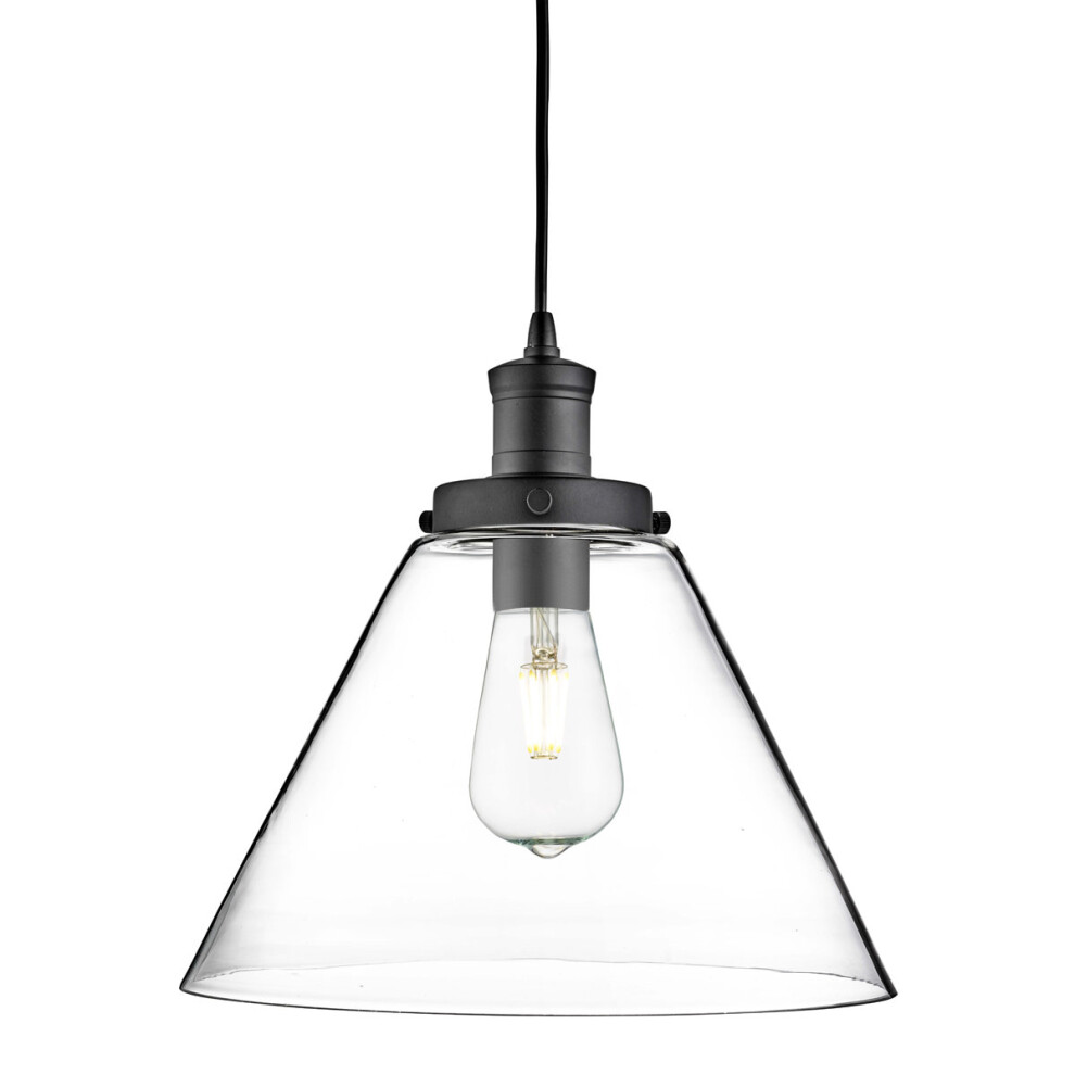 Search Pyramid 1 Pendant In Matt Light/Black