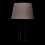 Searchlight Crossed Frame Table Lamp In Chrome & Black Tapered Shade 1