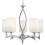 Searchlight Chrome 5 Light Fitting White Glass Cylinder Shades 1
