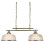 Searchlight 2 Light Ceiling Bar Antique Brass Halophane Glass 1