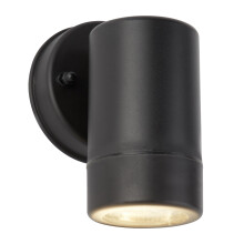 Applique Moderna Costiero Policarbonato Nero Trasparente 1 Luce GU10