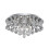 Searchlight Modern Chrome Crystal Flush 6 Light With Diamond Drops 1