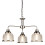 Searchlight 3 Light Ceiling Satin Silver Halophane Glass 1